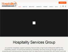 Tablet Screenshot of hospitalityservicesgroup.net